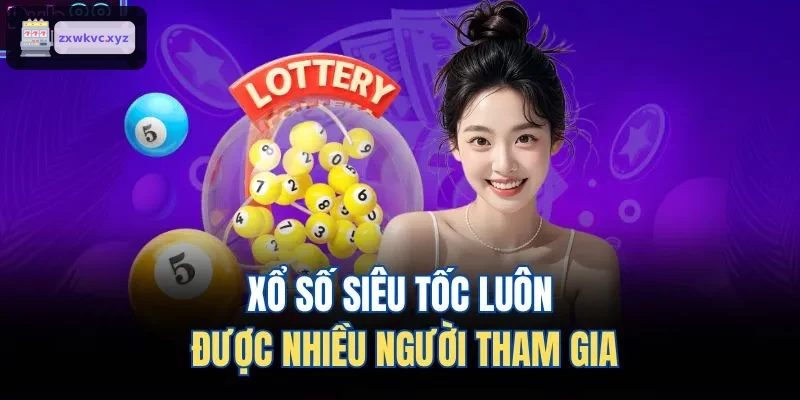 Người chơi tham gia xổ số siêu tốc
